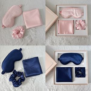 Ensemble de sommeil <span class=keywords><strong>en</strong></span> satin de <span class=keywords><strong>soie</strong></span> doux masque de sommeil <span class=keywords><strong>en</strong></span> satin personnalisé chouchous et <span class=keywords><strong>taie</strong></span> <span class=keywords><strong>d</strong></span>'<span class=keywords><strong>oreiller</strong></span> pour cheveux - Product Image 6
