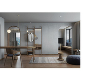Komplettes Modernes Hotelzimmer-Möbelset 5-Sterne Schlafzimmer-Set Super-King-Size Moderne Hotel-Schlafzimmermöbel