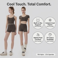 Ensemble de yoga Raitis pour femmes, style transfrontalier Europe-Amérique, en Spandex/Nylon respirant 220 g/m², couleur unie, effet galbant