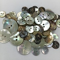 Botones Redondos de Concha de Agoya Masabenu Japonesa Importada de 2 Ojos para Suéteres de Mujer, Venta al por Mayor Personalizada