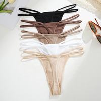 Culottes string sexy en coton pour femmes, sous-vêtements féminins à imprimé lettres, culottes pour filles