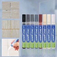Stylo de retouche pour carrelage, marqueur permanent imperméable pour la réparation et le nettoyage des joints muraux et de sol de salle de bain