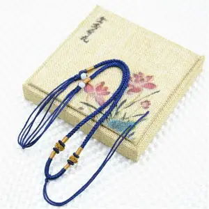 5PCS Chinese Handmade Knotted Love Rope String Necklace For Jade Pendant Beads Jewelry Accessories