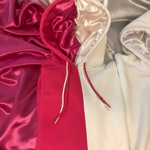 Pull-over à capuche doublé en soie unisexe avec logo personnalisé - Product Image 1