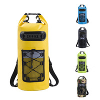 Tas Ransel Anti Air PVC 500D 10L Berkualitas Tinggi dengan Reflektor, Desain Khusus untuk Berenang, Mendaki, dan Aktivitas Luar Ruangan, Dilengkapi Logo Kustom
