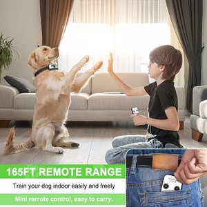 2-en-1 Entrenamiento de perros remoto y <span class=keywords><strong>Auto</strong></span> <span class=keywords><strong>Anti</strong></span> Ladridos <span class=keywords><strong>Collar</strong></span> Vibrador <span class=keywords><strong>Collar</strong></span> de entrenamiento de perros Sin golpes - Product Image 5