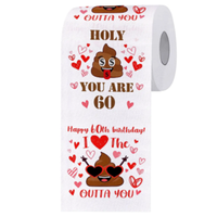 Nouveauté Manufacture Design personnalisé Logo Bill Money Dollar Sudoku Funny Printed Toilet Paper