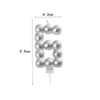 Bougies d'anniversaire en forme de chiffres dorés de 0 à 9 pour la décoration de gâteaux, les fêtes d'anniversaire et les célébrations d'anniversaire