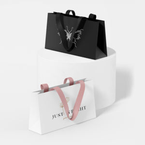 Bolsas de agradecimiento de papel Kraft beige personalizadas de primera calidad, bolsa de embalaje de regalo para ropa - Product Image 5