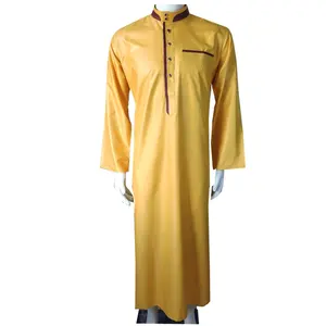 厂家直销高品质闪亮面料thobe伊斯兰服装男士Thawb jubbah kurta