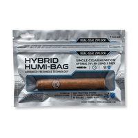 contre l’humidité, refermable, à poser debout, protection contre les UV et barrière anti-oxygène, pour l’emballage des cigares.