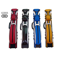 Cuir PU coloré de qualité supérieure 2B4S Design de style spécial 1/2 Sac de caisse de queue de billard 6 trous