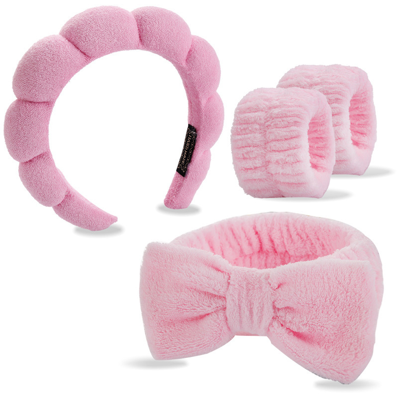 Bracelet d'interface à couture rose, ensemble de 4 pièces