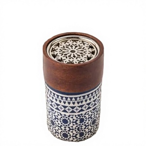 ArtisanVibe 2025 Quemador de Incienso Bakhoor para Ramadán Mubarak, Aroma a Madera de Sándalo y Melocotón, Ecológico, Impresión Multicolor - Product Image 2