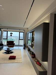 <span class=keywords><strong>Ihome</strong></span> เฟอร์นิเจอร์ห้องนั่งเล่นสไตล์มินิมอลคลาสสิคตู้ไม้ขนาดใหญ่พร้อมตู้โชว์ - Product Image 4