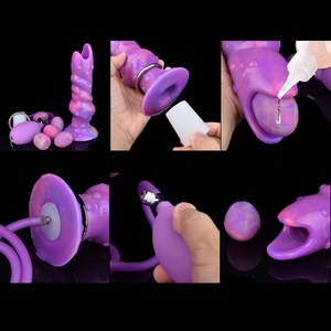 YOCY Juguete Luminoso Ovipositor de Silicona, Plug Anal con Cuentas y Nudo, Dildo Animal, Plug Anal Inflable con Forma de Huevo, Tienda de Sexo para Adultos - Product Image 4