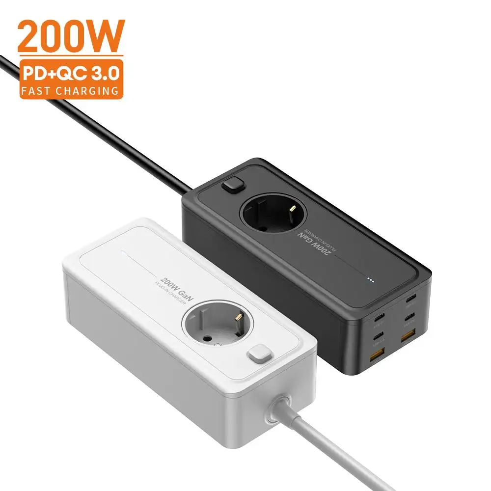 VINA 2023 avrupa güç şeridi soket USB portu ile almanya çıkış uzatma kablosu elektrik çok duvar şarj fiş adaptörü