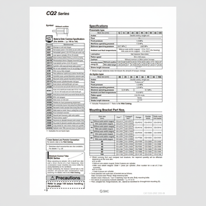 SMC Pneumatics Cylindre Compact CQ2A20-35DM Pièces Pneumatiques De Haute Qualité - Product Image 1