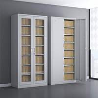 Armoire de classement en acier métallique avec serrure, armoire de rangement de documents de bureau