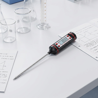 Termometer Dapur Digital Plastik Tahan Air Bertenaga Baterai dengan Rentang -50C hingga 300C untuk Daging