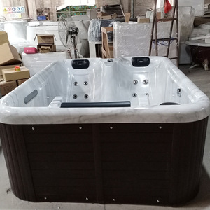 Jacuzzi <span class=keywords><strong>de</strong></span> Acrílico para Exteriores <span class=keywords><strong>de</strong></span> Fábrica Foshan, Spa para 3 Personas <span class=keywords><strong>con</strong></span> Jets Grandes, Bañera Rectangular para Remojar, Jacuzzi Exterior para <span class=keywords><strong>Casa</strong></span> - Product Image 2