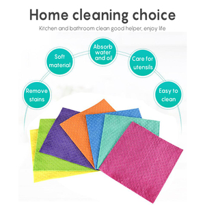 <span class=keywords><strong>Trapos</strong></span> de esponja de celulosa reutilizables suecos, toallas de limpieza de cocina ecológicas, paños de limpieza de esponja ecológicos degradables - Product Image 4