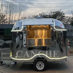 high quality china suppliers electric mobile outdoor trailer car food trailer for sale hot dog