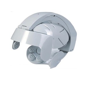 <span class=keywords><strong>Casque</strong></span> de massage électrique à double vibration en plastique pour la tête, dispositif de relaxation à airbag pour le cuir chevelu et le cerveau pour améliorer la qualité du sommeil - Product Image 4