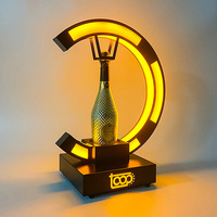 Présentoir de bouteilles LED personnalisé pour bar de discothèque, respectueux de l'environnement, avec logo, plateaux de service VIP, télécommande, rechargeable 5000mAh