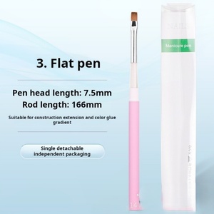 2025 New Hot-selling Nail <b>Brush</b> Set Sub-pen One-color Nail Salon Special Nail <b>Brush</b> High Quality - Product Image 6