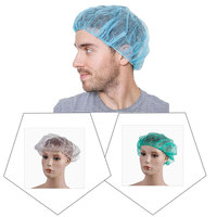 Bonnet anti-statique jetable en PP non tissé à bande adhésive pour l'industrie semi-conductrice