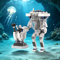 Kits de Ladrillos MOC de Exosuit de Camarón de Aguas Profundas para Creatividad Cinematográfica, Contenedor de Ladrillos DIY, Juguetes de Construcción para Niños MOC1798
