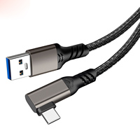 Câble de charge super rapide Type C 60W 3A 1m 2m 3m 5m en alliage d'aluminium et nylon tressé, câble USB3.2 pour lunettes VR OculusQuest2