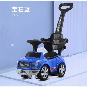 Childrens 4 In 1 Scooter With Handlebars Guardrails Music Push Pull Toy For 13 24 Months - Product Image 2