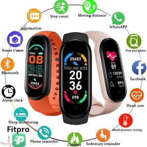 M6 Smart Watch Männer Frauen Drahtlos Wasserdicht Sport Smart Watch Herzfrequenz Fitness Tracking Armband für iOS Android - Product Image 2