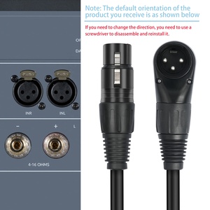 <span class=keywords><strong>Cable</strong></span> XLR de 90 grados macho a hembra para micrófono, amplificador, mezclador, adaptador equilibrado <span class=keywords><strong>Canon</strong></span> de 3 pines, <span class=keywords><strong>cable</strong></span> de extensión en ángulo de 0.3m, 1m, 1.8m - Product Image 2
