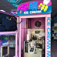Nouvelle machine automatique à crème glacée molle et yaourt glacé (lait/eau/chocolat) pour bars à collations et cafés, 30 secondes par tasse, en acier inoxydable