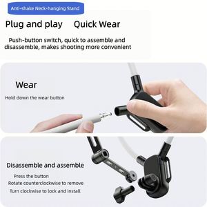 Nuevo Modelo 2025, Soporte Flexible para Colgar del Cuello, Adaptado para Móviles con Vista en Primera Persona, para Ciclismo, Soporte para Teléfono - Product Image 5