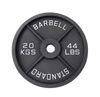 Plaques de haltères en fonte écologiques et durables, peinture cuite, design à quatre nervures, unisexe, sans emballage, pour fitness et musculation (vente en gros)