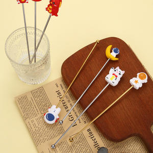 Il Design squisito specchio luminoso rifinito riutilizzabile a manico lungo ampiamente utilizzato bastoncini agitatore per Cocktail per <span class=keywords><strong>Tommy</strong></span> Guns - Product Image 5