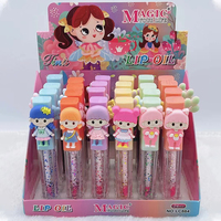 Gloss à lèvres liquide mat vegan personnalisé avec logo, effet repulpant et hydratant, marque privée, pour enfants, couleur nude, fleur transparente