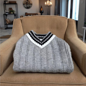 Chaleco de Lana para Perros Pequeños, <span class=keywords><strong>Chihuahua</strong></span>, <span class=keywords><strong>Golden</strong></span> Retriever, Corgi, Ropa para Mascotas, Otoño/Invierno, Suéter Clásico a Rayas Cálido - Product Image 5