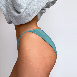 New Ladies' Elastic Satin Seamless Hipster Low-Rise Sexy Knitted Underwear Spandex/Nylon <b>Material</b> Quick Dry Breathable Two - Product Image 2