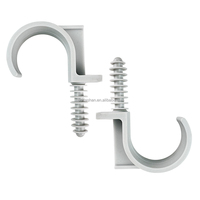 Collier de serrage en PE en forme de U simple ULP, léger, gris, anti-corrosion, durable pour usage en jardin et hôtel, matériaux de construction en plastique
