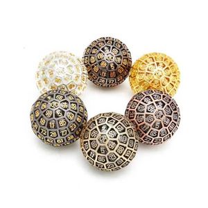 Boule de dés géante en métal D100, polyédrique creuse à 100 faces, accessoires pour jeux de table RPG MTG, article de collection - Product Image 2