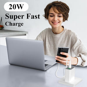 Chargeur électrique TKT 20W Type-C, adaptateur cube, charge rapide QC3.0/PD, protection OTP, design pliable, pour ordinateur portable, appareil photo, appareils US, GaN - Product Image 3