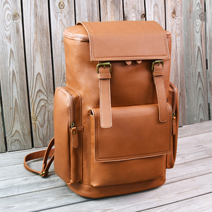 Custom Vegan Leather <strong>Backpack</strong> Fit 16 Inch <strong>Laptop</strong> for Men, Travel, School, Work - Product Image 3