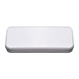 Pencil Metal Case Metal Amazon Hot Sublimation Pencil Box With Coated Aluminum Metal Sheet Metal Box Customized Metal Tin Pencil Case Silver Blue Pink