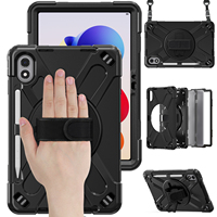 Étui pour tablette Xiaomi Redmi Pad 2 Pro 12,1 pouces, silicone antichoc, rotation à 360 degrés, support de main, coque de protection