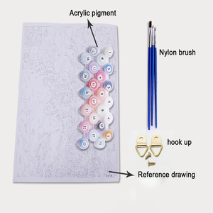 ภาพวาด DIY สำหรับผู้ใหญ่ตามตัวเลขภาพวาดทิวทัศน์บนผืนผ้าใบ - Product Image 6